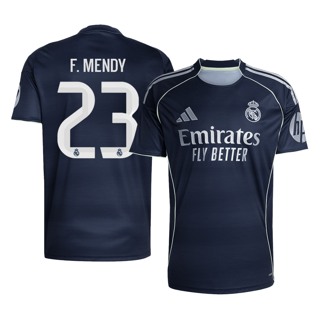 F.MENDY #23 Heren Real Madrid Uit Voetbalshirt 2025/26