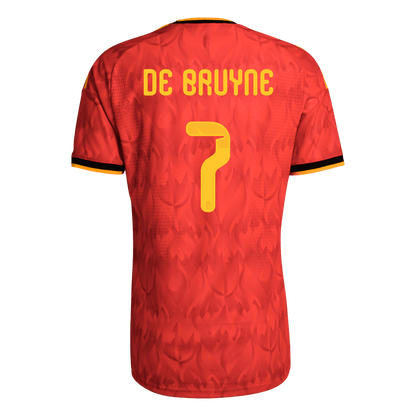 DE BRUYNE #7 Belgium Thuis Spelersversie Voetbalshirt 2026 - Slim Fit