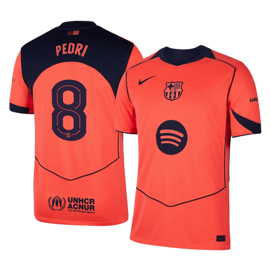 PEDRI #8 Heren Barcelona Derde Voetbalshirt 2025/26 - UCL