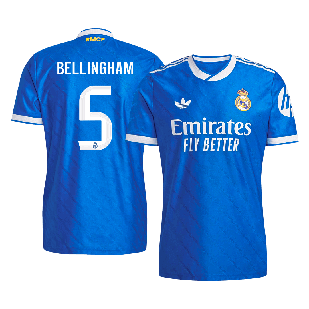 Maillot de football BELLINGHAM #5 Real Madrid version troisième joueur 2025/26 - Coupe slim