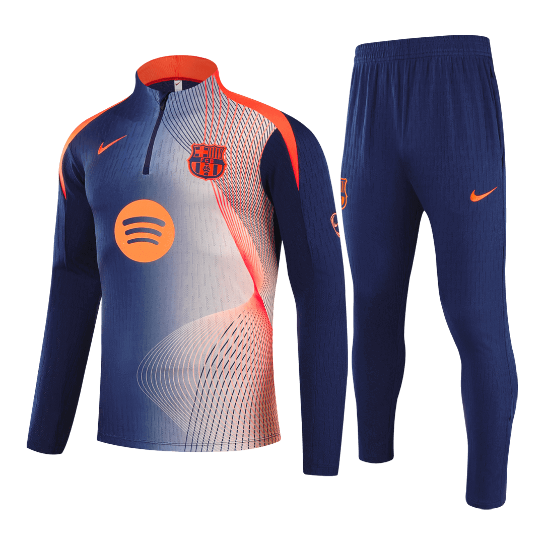 Barcelona Joggingpak met rit Set(top+broek) 2025/26 Black&Orange