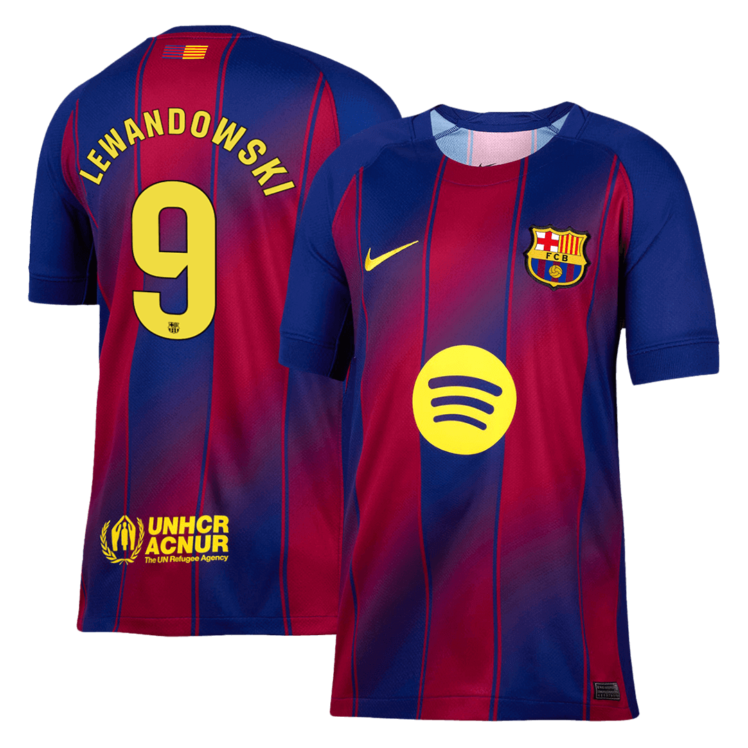 LEWANDOWSKI #9 Heren Barcelona Thuis Voetbalshirt 2025/26 [PREMIUM]