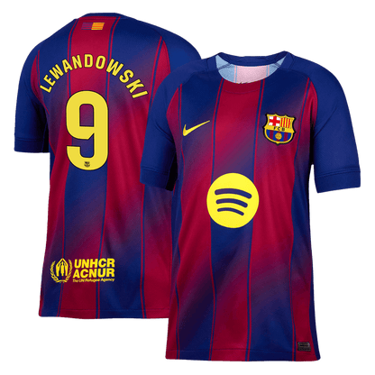 LEWANDOWSKI #9 Heren Barcelona Thuis Voetbalshirt 2025/26 [PREMIUM]