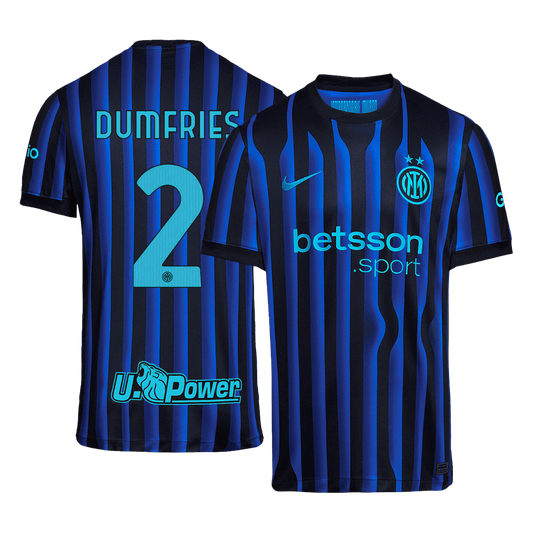 DUMFRIES #2 Heren Inter Milan Thuis Voetbalshirt 2025/26