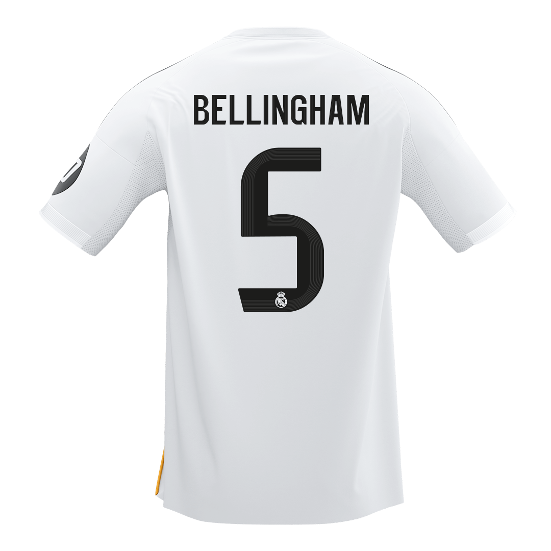 BELLINGHAM #5 Heren Real Madrid Thuis Voetbalshirt 2025/26 [PREMIUM]