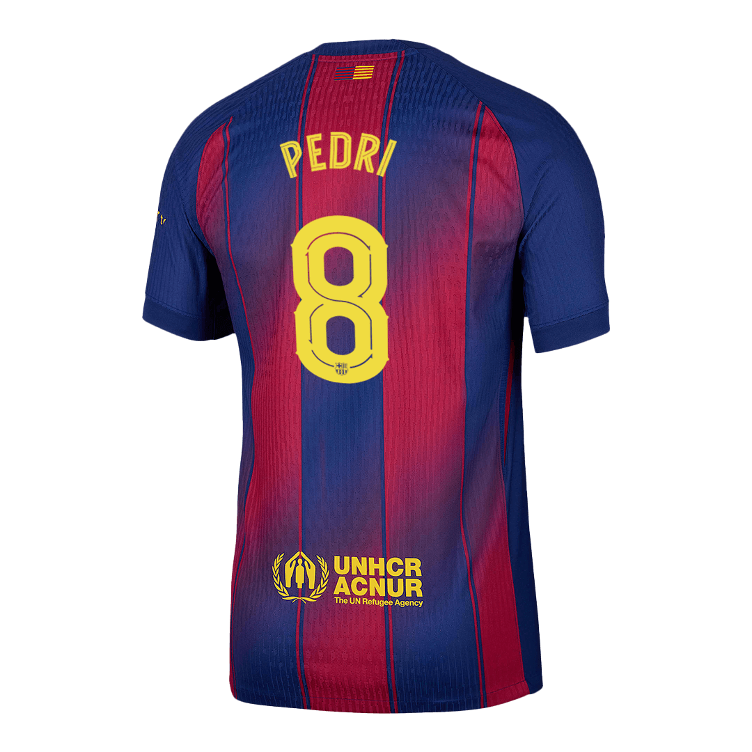 PEDRI #8 Barcelona Thuis Spelersversie Voetbalshirt 2025/26 -UCL - Slim Fit