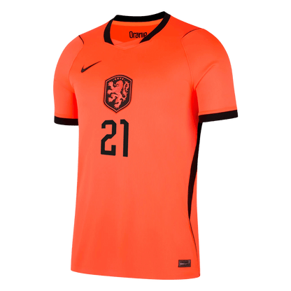 F.DE JONG #21 Heren Netherlands Thuis Voetbalshirt WK Voetbal 2026