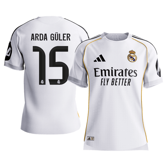 ARDA GÜLER #15 Real Madrid Thuis Spelersversie Voetbalshirt 2025/26 - Slim Fit [PREMIUM]