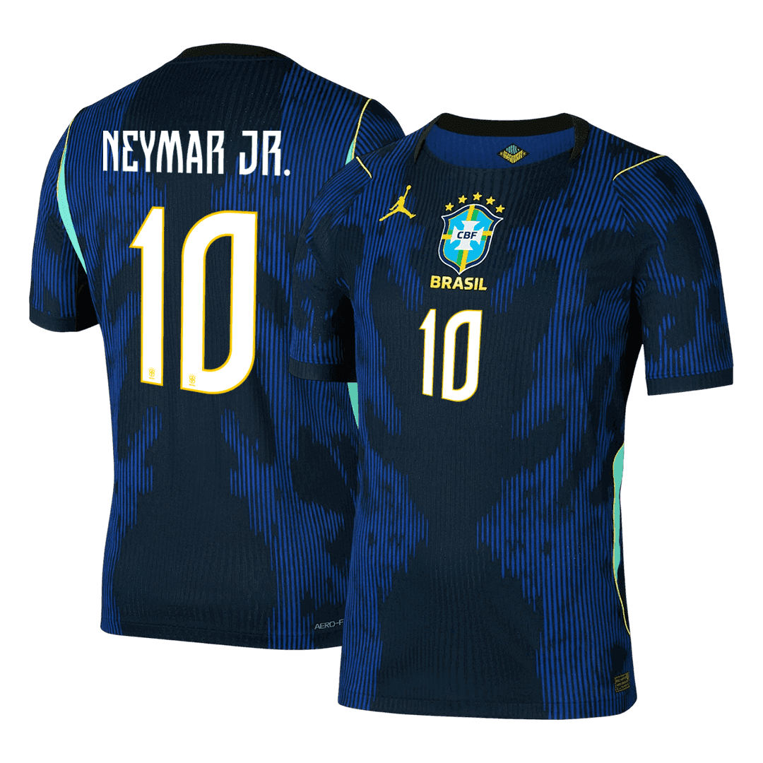 NEYMAR JR. #10 Brazil Uit Spelersversie Voetbalshirt WK Voetbal 2026 - Slim Fit