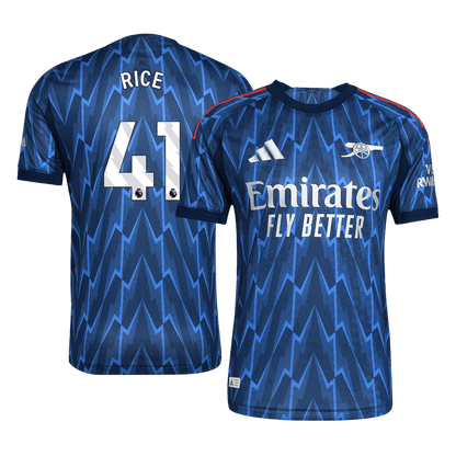 RICE #41 Arsenal Uit Spelersversie Voetbalshirt 2025/26 - Slim Fit - voorkant