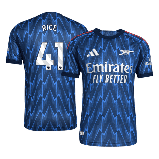 RICE #41 Arsenal Uit Spelersversie Voetbalshirt 2025/26 - Slim Fit - voorkant