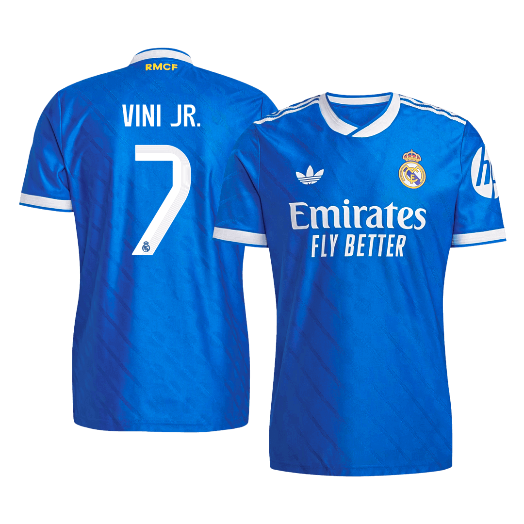 Maillot de football VINI JR. #7 Real Madrid Troisième version 2025/26 - Coupe slim