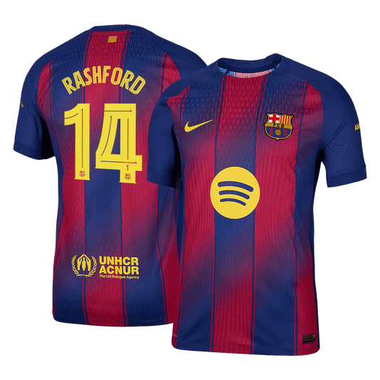 RASHFORD #14 Barcelona Thuis Spelersversie Voetbalshirt 2025/26 - Slim Fit