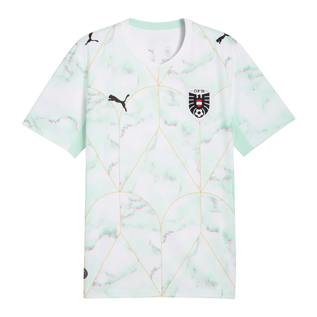 Heren Austria Uit Voetbalshirt WK Voetbal 2026 - voorkant