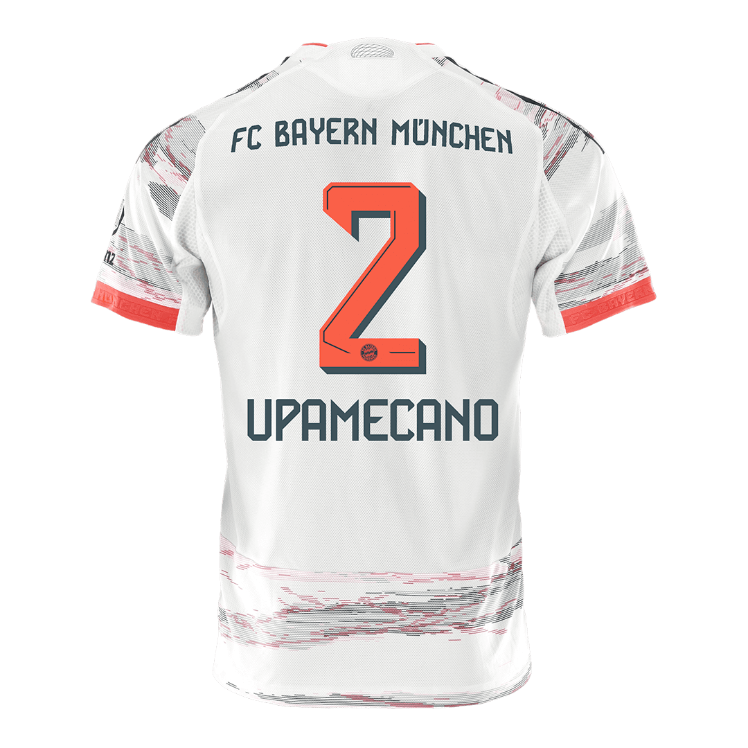 UPAMECANO #2 Bayern Munich Uit Spelersversie Voetbalshirt 2025/26 - Slim Fit