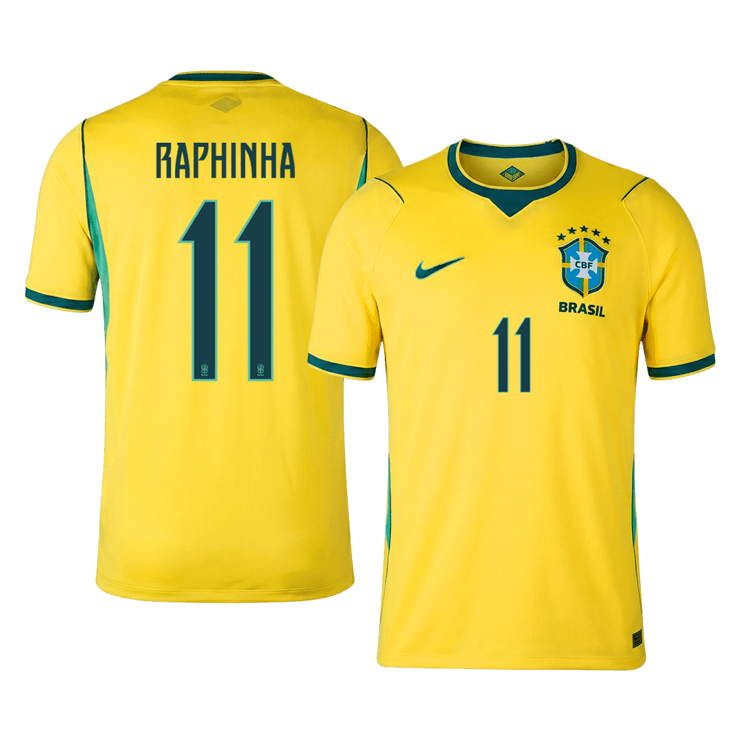 RAPHINHA #11 Heren Brazil Thuis Voetbalshirt WK Voetbal 2026