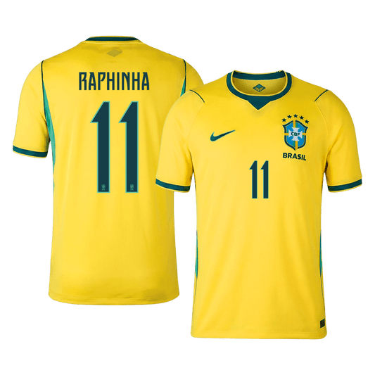 RAPHINHA #11 Heren Brazil Thuis Voetbalshirt WK Voetbal 2026