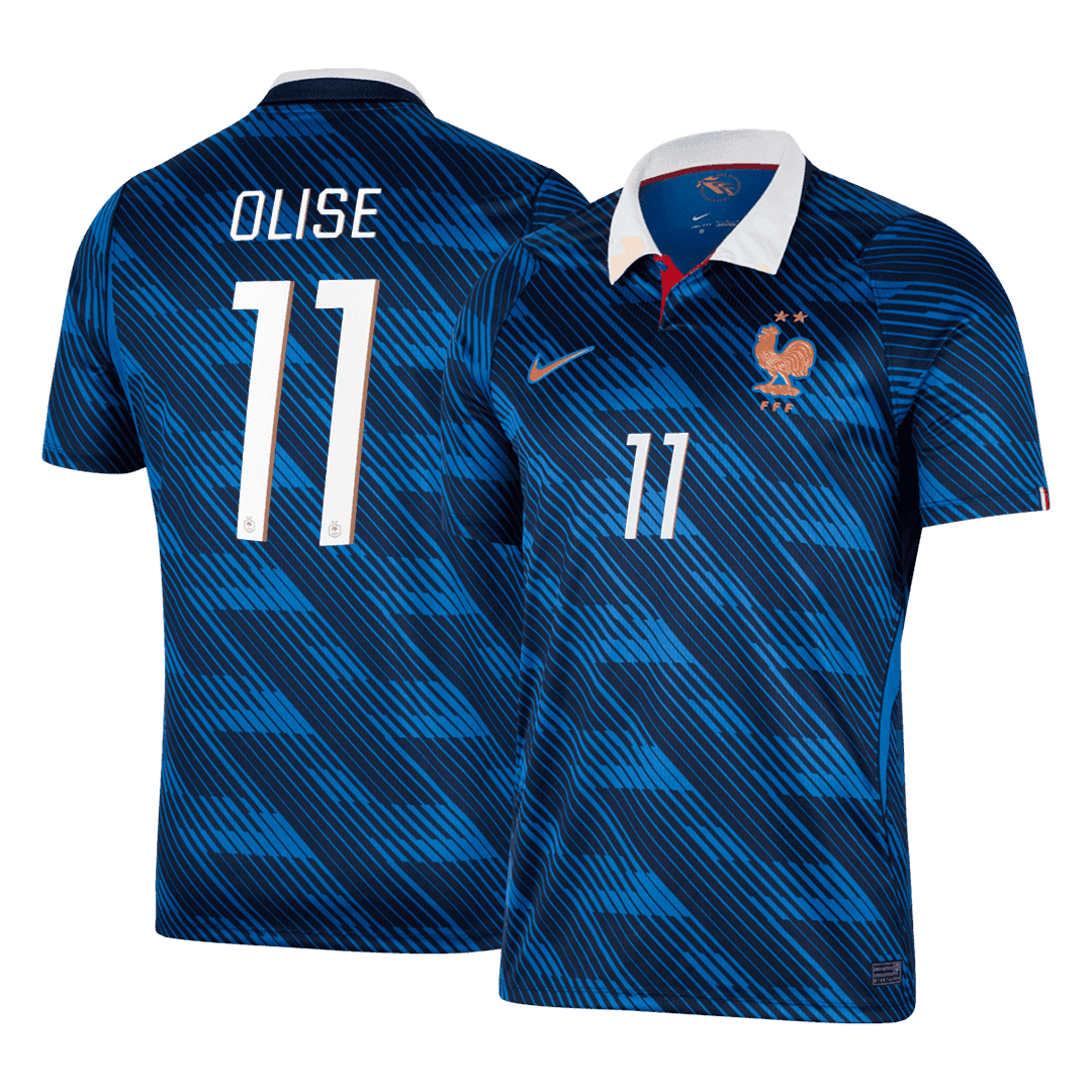 OLISE #11 Heren France Thuis Voetbalshirt WK Voetbal 2026 - voorkant