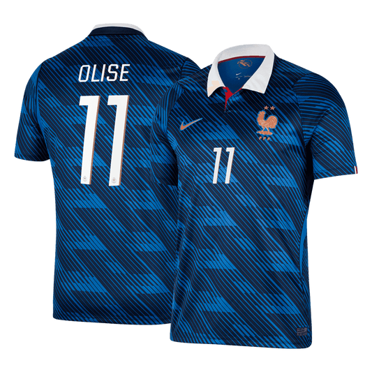 OLISE #11 Heren France Thuis Voetbalshirt WK Voetbal 2026 - voorkant