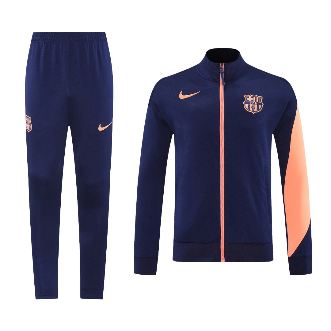 Barcelona Trainingsjack Set(Jas+Broek) 2025/26 Navy&Orange