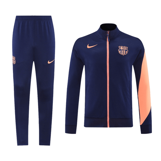 Barcelona Trainingsjack Set(Jas+Broek) 2025/26 Navy&Orange