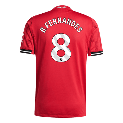 B.FERNANDES #8 Manchester United Thuis Spelersversie Voetbalshirt 2025/26 - Slim Fit