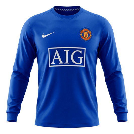 Retro Manchester United Derde Lange Mouwen Voetbalshirt 2008/09