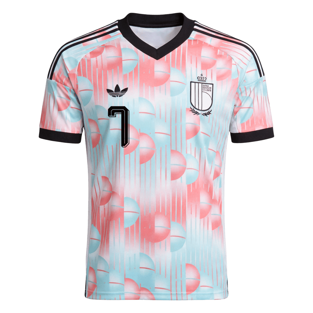DE BRUYNE #7 Heren Belgium Uit Voetbalshirt WK Voetbal 2026