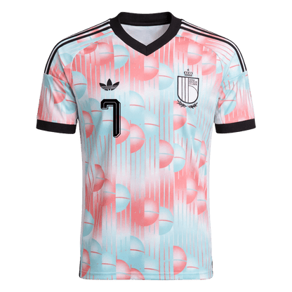 DE BRUYNE #7 Heren Belgium Uit Voetbalshirt WK Voetbal 2026