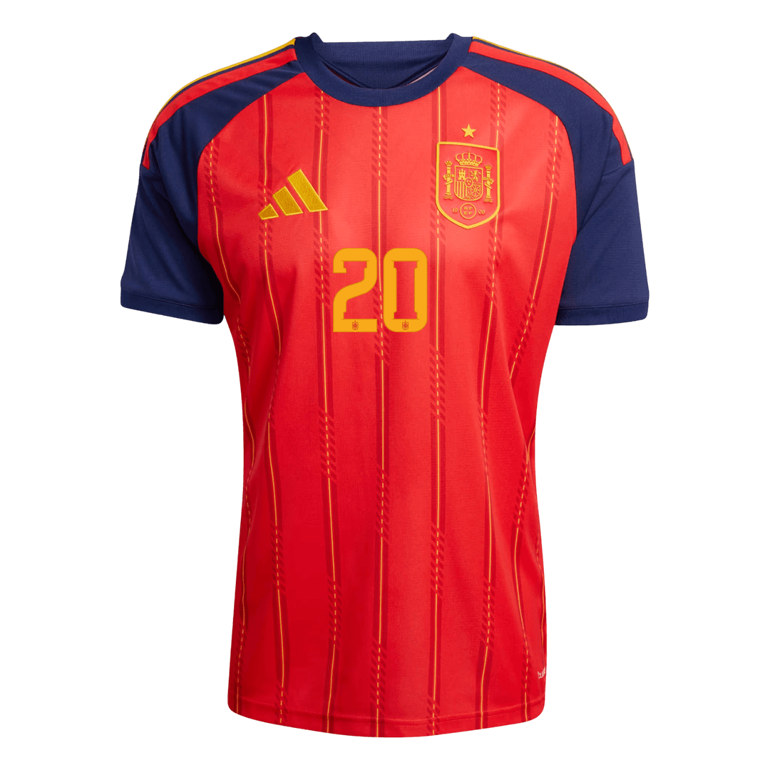 PEDRI #20 Heren Spain Thuis Voetbalshirt 2026 [PREMIUM]