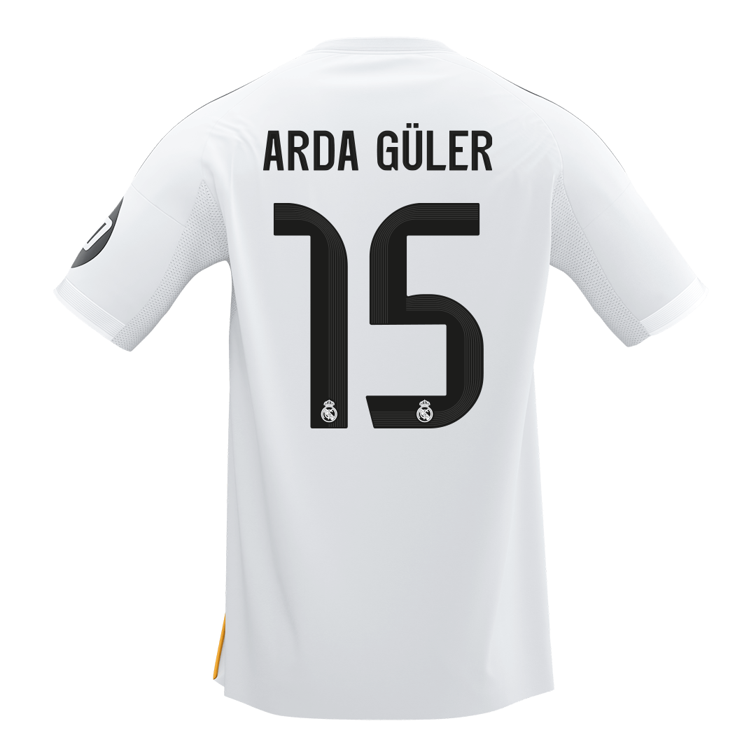 ARDA GÜLER #15 Heren Real Madrid Thuis Voetbalshirt 2025/26