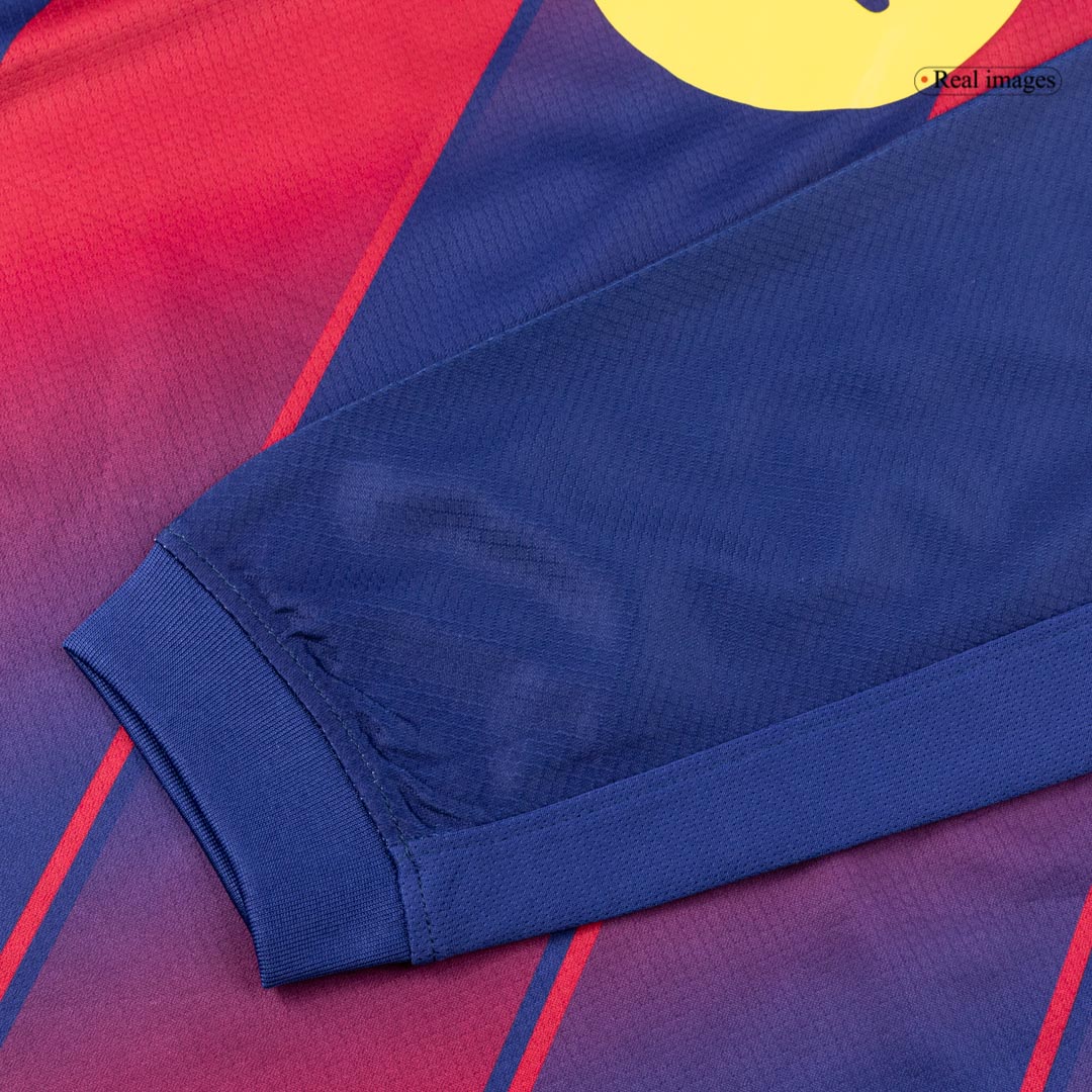 Maillot de football à manches longues domicile Barcelone 2025/26 pour homme