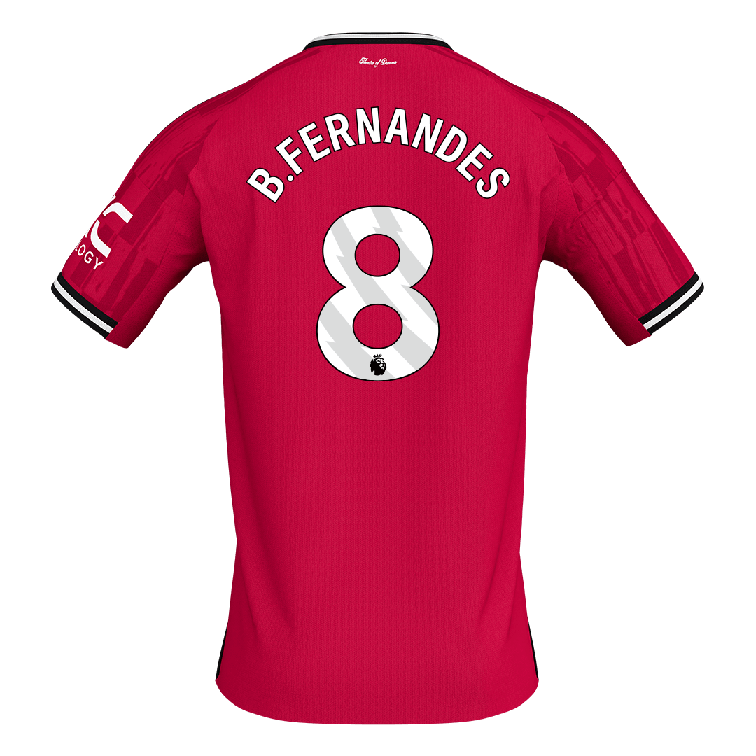 B.FERNANDES #8 Heren Manchester United Thuis Voetbalshirt 2025/26 [PREMIUM]