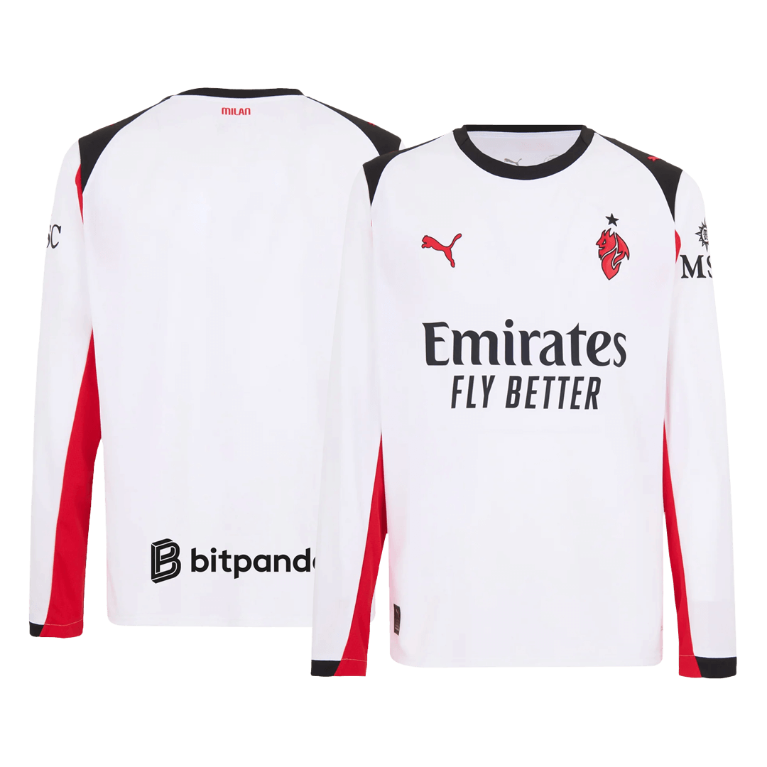 Heren AC Milan Uit Lange Mouwen Voetbalshirt 2025/26