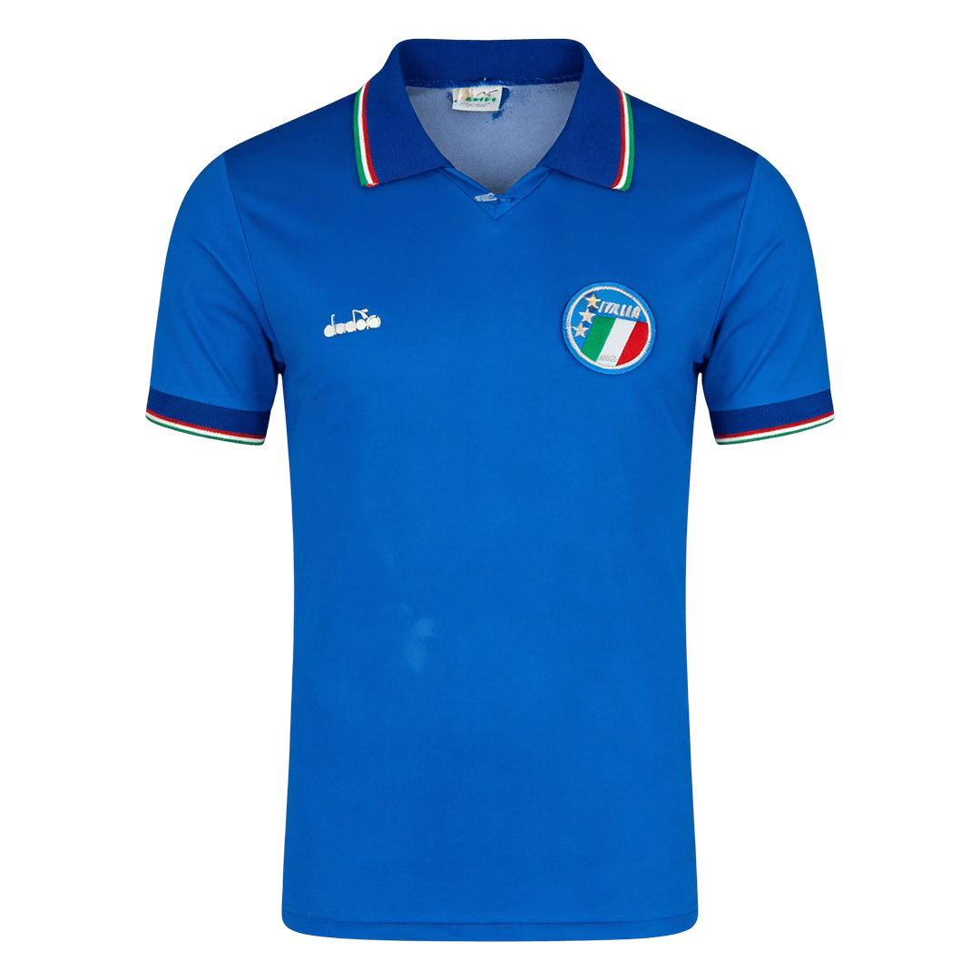 Retro Italy Thuis Voetbalshirt 1990 - voorkant