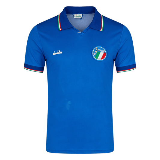 Retro Italy Thuis Voetbalshirt 1990 - voorkant