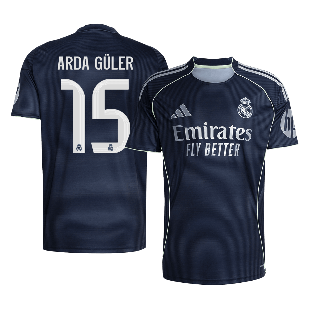 ARDA GÜLER #15 Heren Real Madrid Uit Voetbalshirt 2025/26 [PREMIUM]