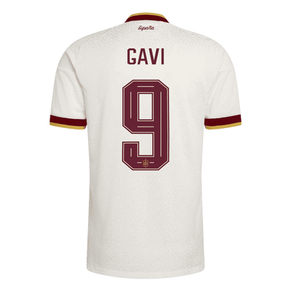 GAVI #9 Spanje Spelersversie Uitshirt WK Voetbal 2026 - slim fit【Kampioenseditie】
