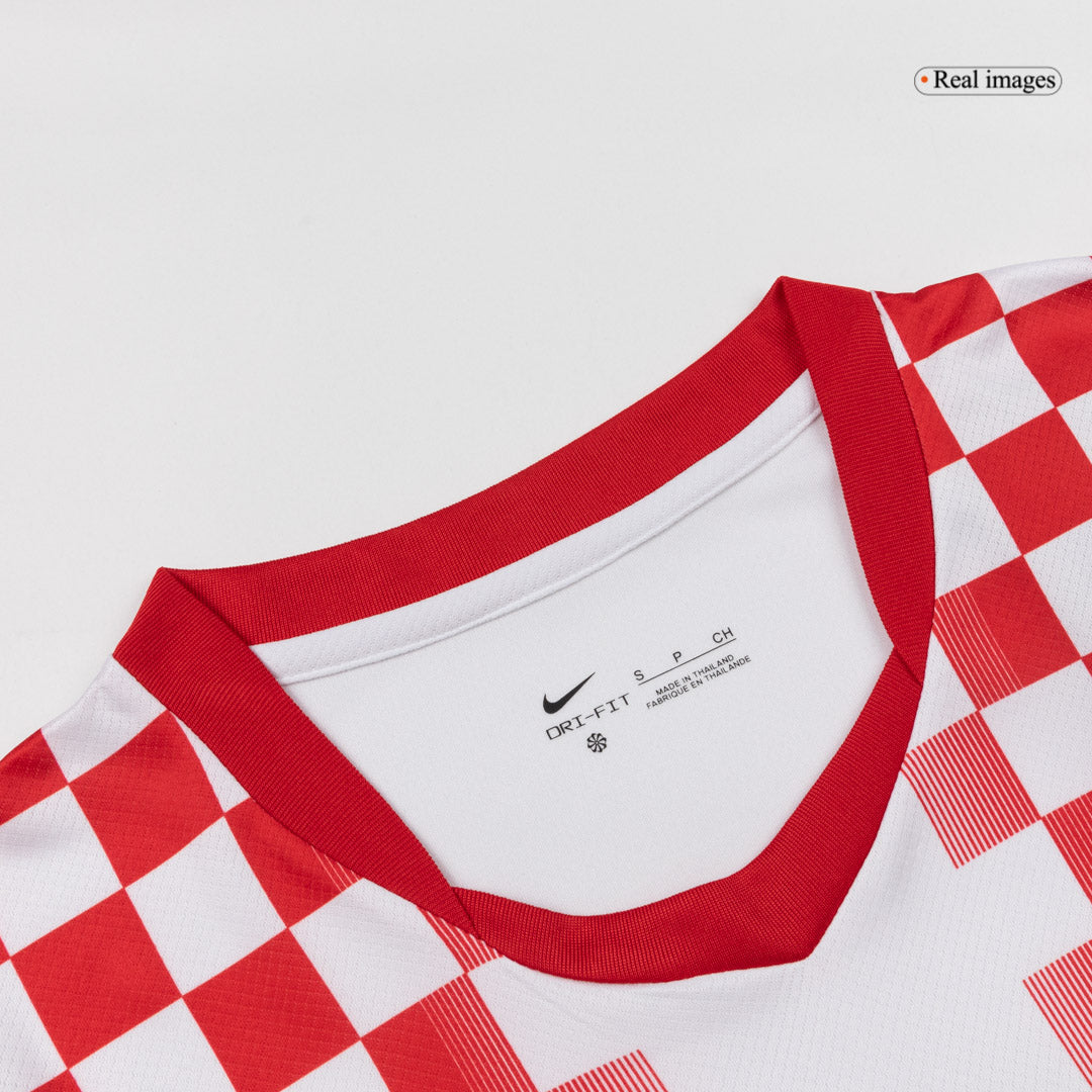 Heren Croatia Thuis Voetbalshirt WK Voetbal 2026 - close-up