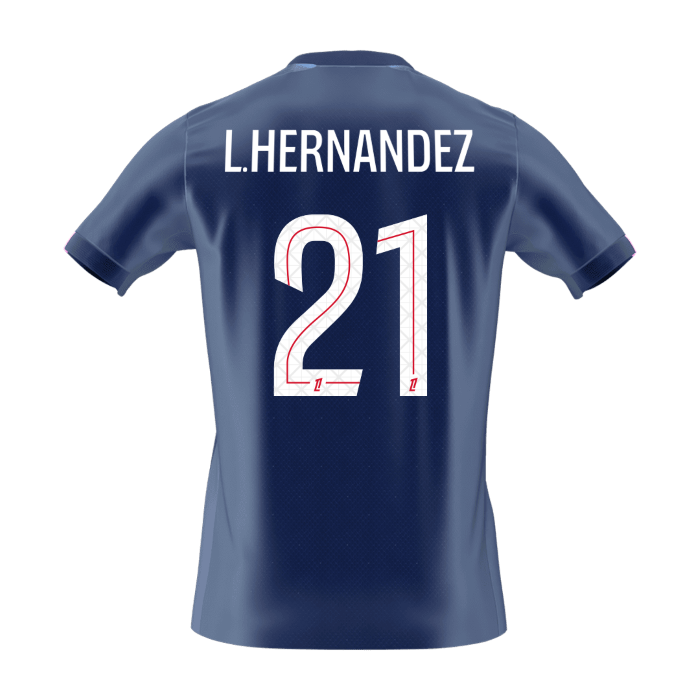 L.HERNANDEZ #21 Heren PSG Thuis Voetbalshirt 2025/26 [PREMIUM]