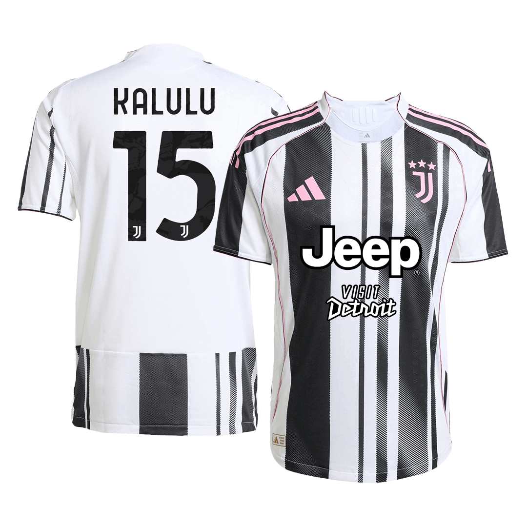 KALULU #15 Juventus Thuis Spelersversie Voetbalshirt 2025/26 - Slim Fit