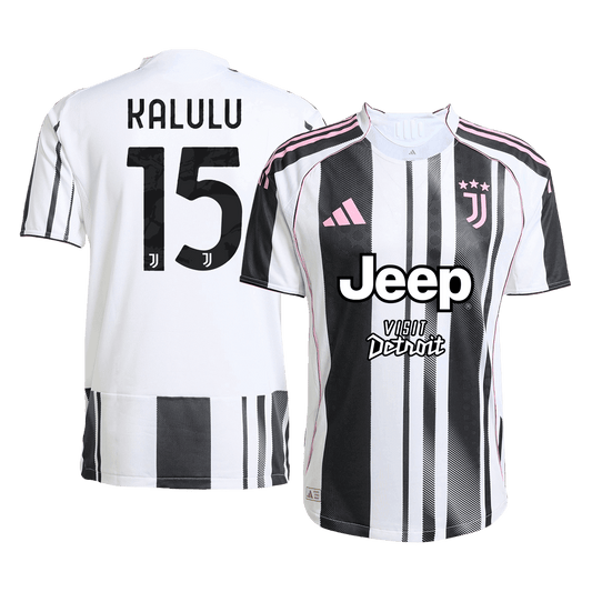 KALULU #15 Juventus Thuis Spelersversie Voetbalshirt 2025/26 - Slim Fit