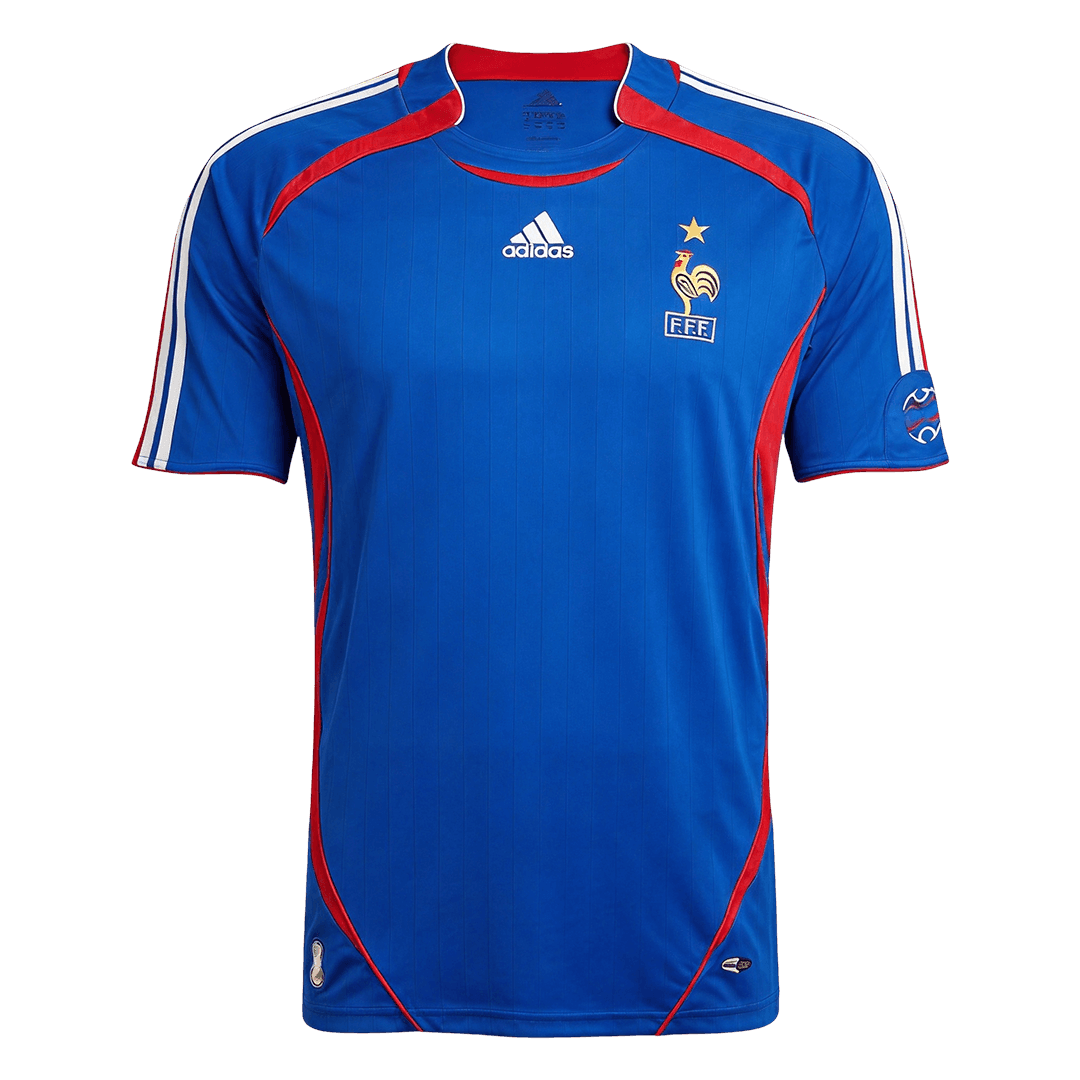 Retro France Thuis Voetbalshirt 2006 - World Cup - voorkant