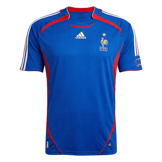 Retro France Thuis Voetbalshirt 2006 - World Cup - voorkant