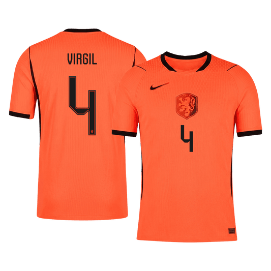 VIRGIL #4 Netherlands Thuis Spelersversie Voetbalshirt WK Voetbal 2026 - Slim Fit
