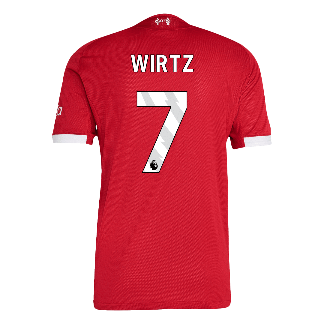 WIRTZ #7 Liverpool Thuis Spelersversie Voetbalshirt 2025/26 - Slim Fit