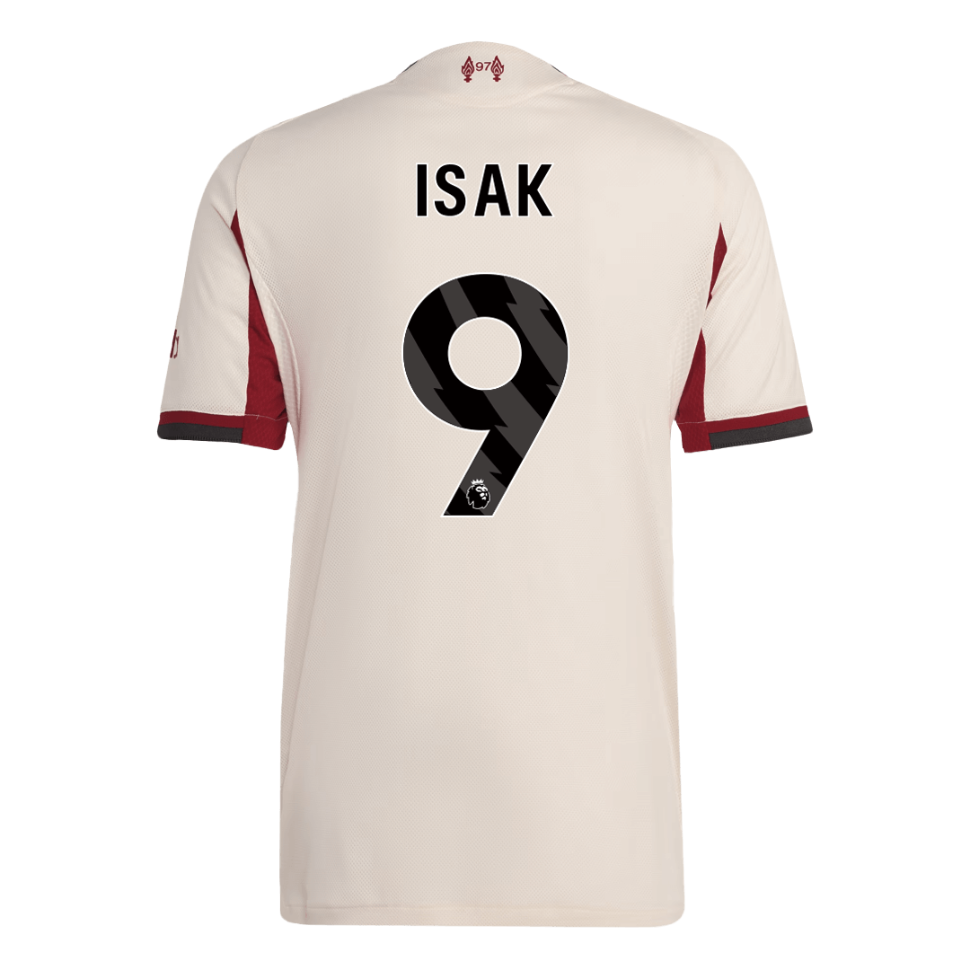 ISAK ##9 Liverpool Uit Spelersversie Voetbalshirt 2025/26 - Slim Fit
