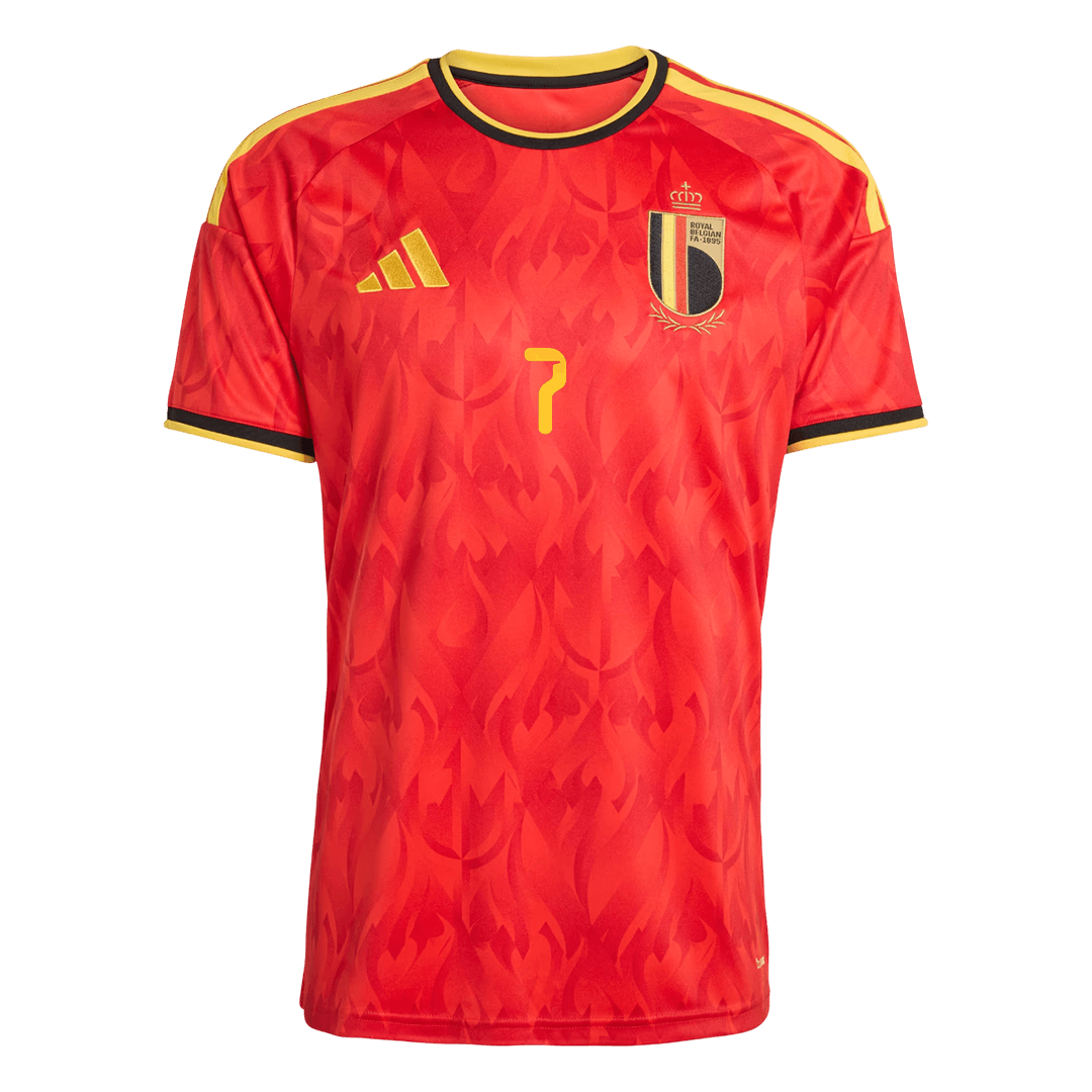 DE BRUYNE #7 Heren Belgium Thuis Voetbalshirt 2026