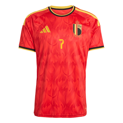DE BRUYNE #7 Heren Belgium Thuis Voetbalshirt 2026