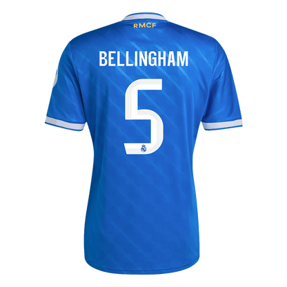 BELLINGHAM #5 Heren Real Madrid Derde Voetbalshirt 2025/26
